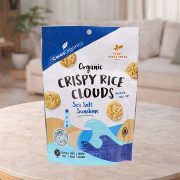 Ceres Organics Sea Salt Crispy Rice Clouds 50g