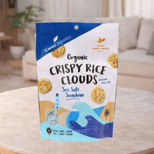 Ceres Organics Sea Salt Crispy Rice Clouds 50g