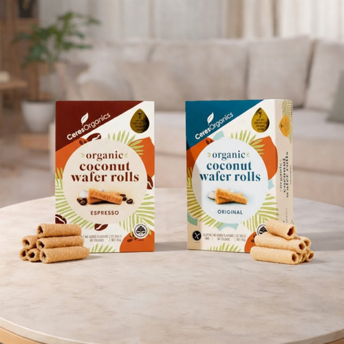 Ceres Organics Coconut Wafer Rolls 80g