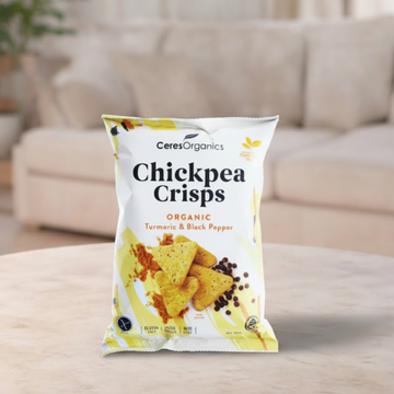 Ceres Organics Turmeric & Black Pepper Chickpea Crisps 100g
