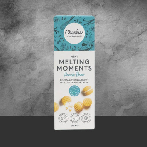 Charlie's Fine Foods Co. Vanilla Bean Mini Melting Moments 50g