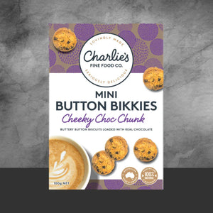 Charlie's Fine Foods Co. Cheeky Choc Chunk Mini Bikkie Bites 100g - Tastebuds
