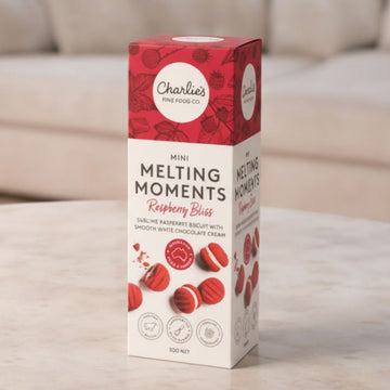 Charlies Fine Food Co. Raspberry Bliss Mini Melting Moments 50g