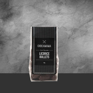 Chocamama Dark Chocolate Licorice Bullets 125g - Tastebuds