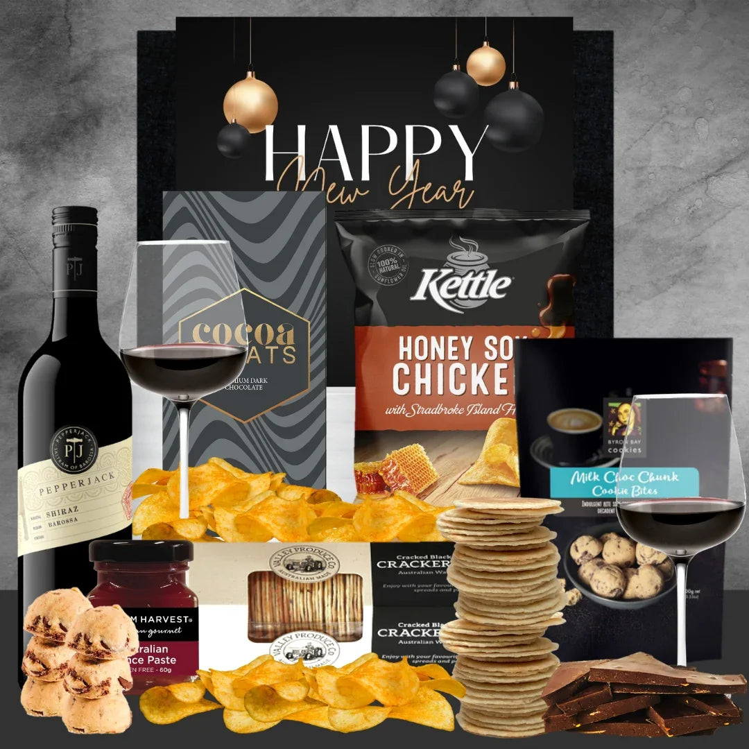 Chocolate & Wine New Year Gift Hamper - Tastebuds