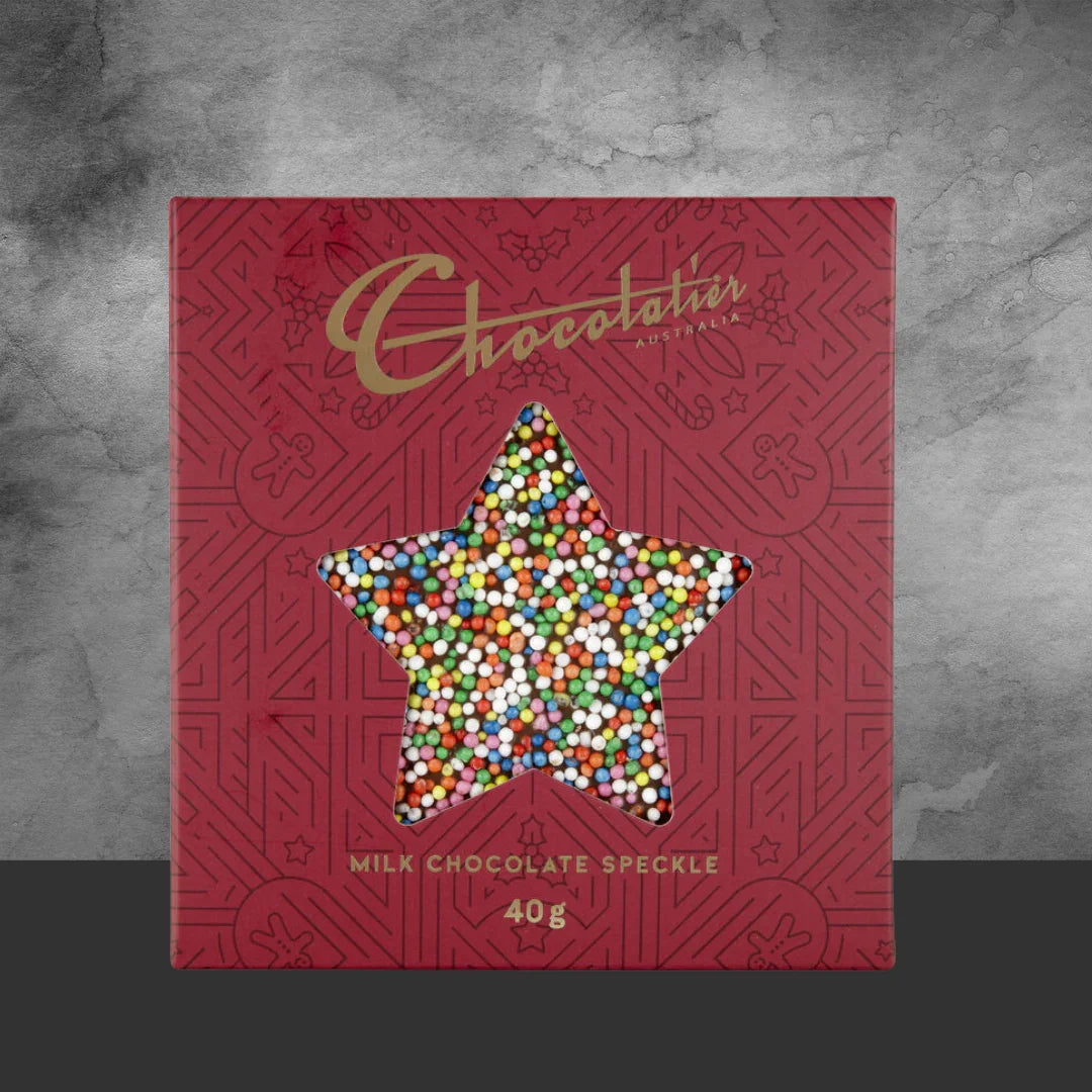 Chocolatier Christmas Star Speckle 40g - Tastebuds
