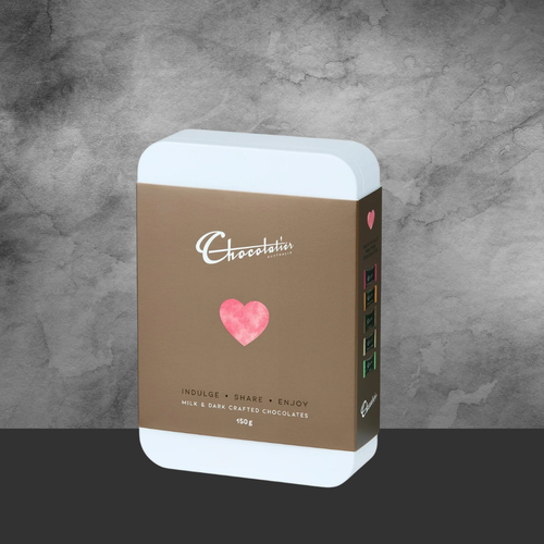 Chocolatier Delights Milk & Dark Crafted Chocolates Tin 150g