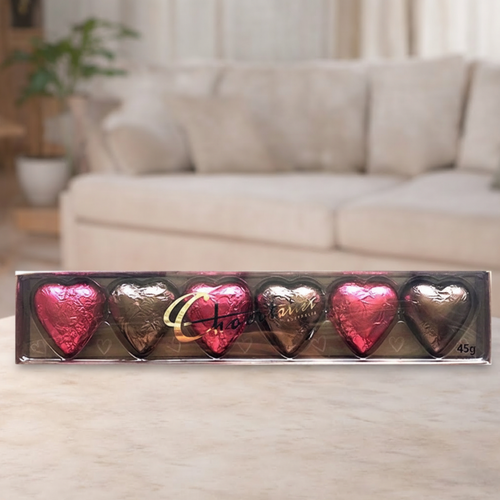 Chocolatier Pink & Mocha Hearts 45g