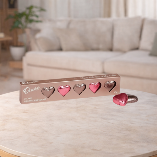 Chocolatier Pink & Mocha Valentine's Hearts 45g