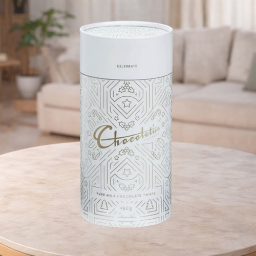 Chocolatier Pure Milk Chocolate Twists Canister 150g Xmas