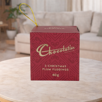 Chocolatier Red Christmas Gift Cube 40g