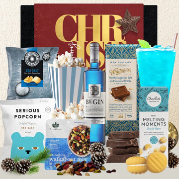Christmas Blue Gin Treat Hamper