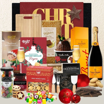Christmas Hamper With Veuve Champagne