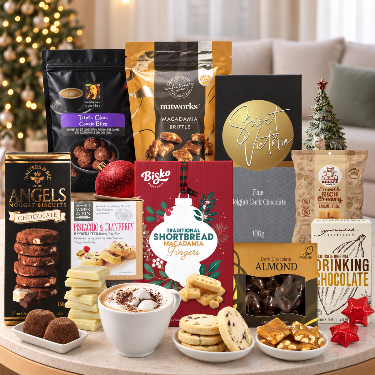 Christmas Cookie &amp; Treat Hamper For Her