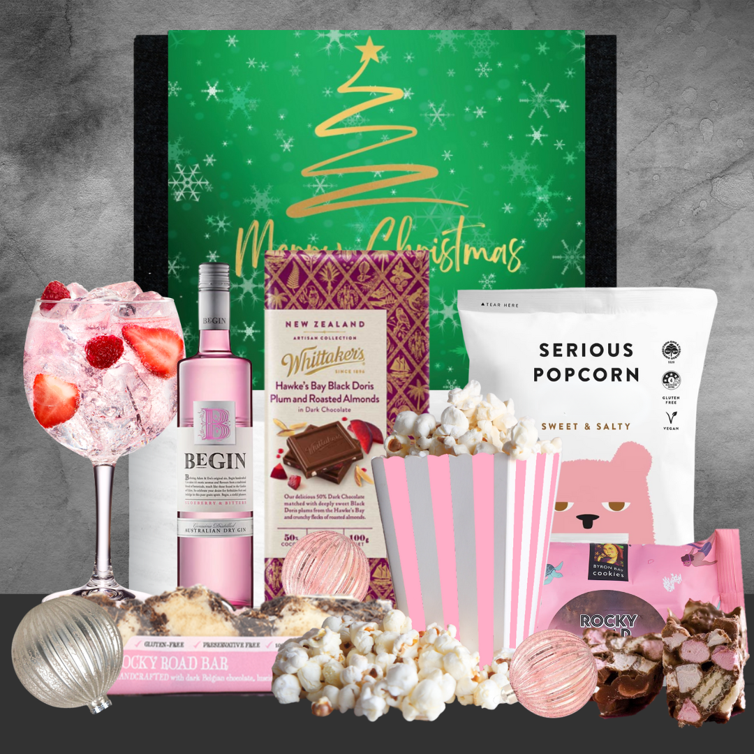 Christmas Pink Gin Treat Hamper