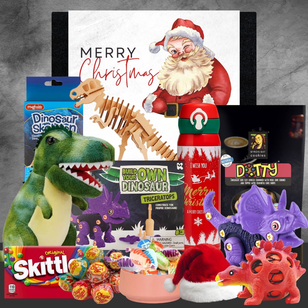 Kids Christmas Dino Dinosaur Hamper - Tastebuds