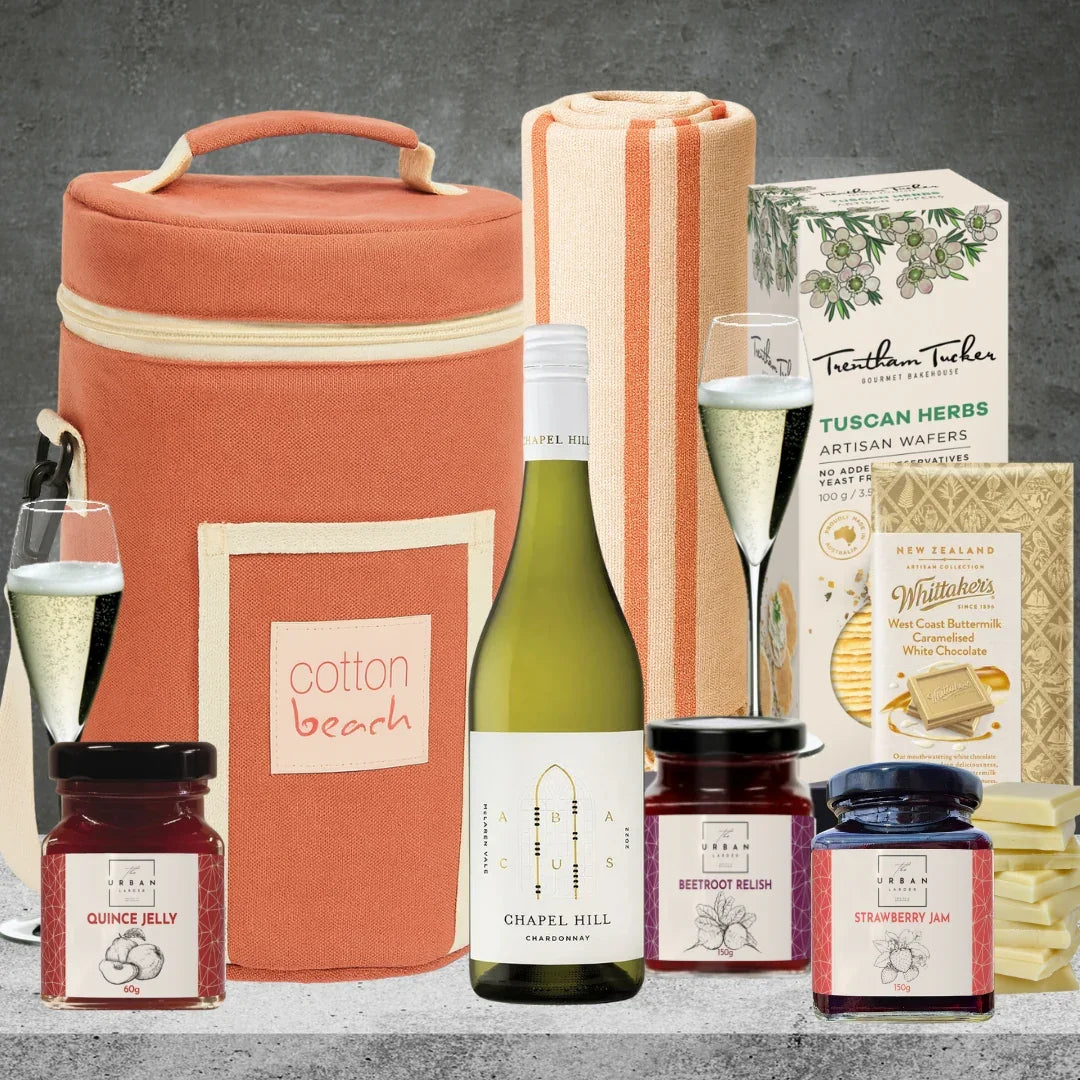 Festive Picnic by the Pink Beach Hamper - Tastebuds