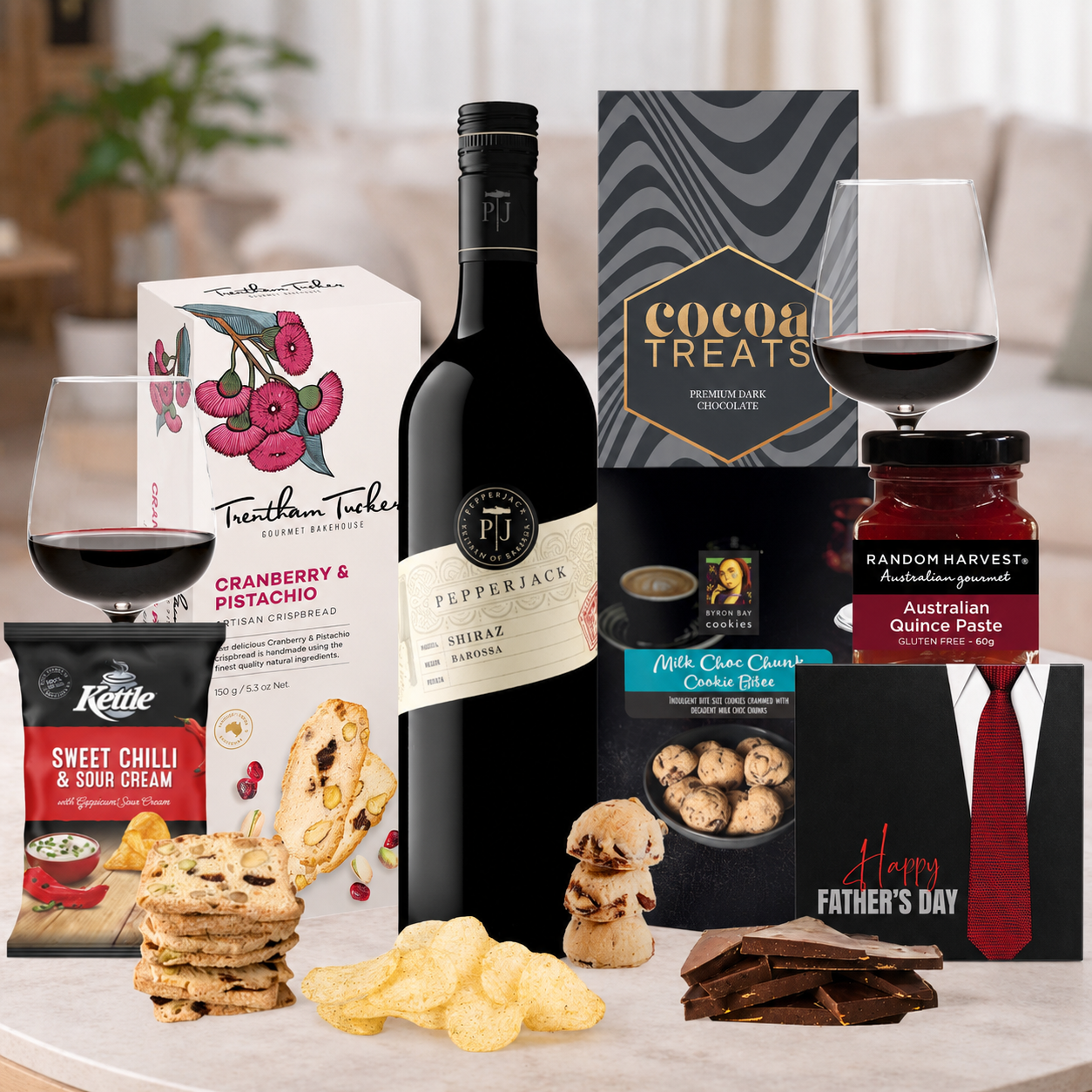 Dad's Pepperjack Shiraz Gift Hamper
