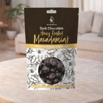 Dr Superfoods Organic Chocolate Coated Honey Roasted Macadamias