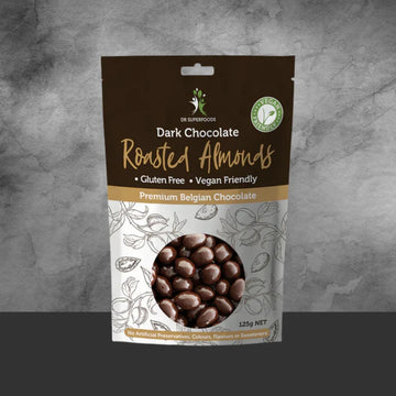Dr Superfoods Roasted Almonds in Dark Chocolate 125g - Tastebuds