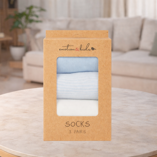 Emotion & Kids Blue Classic Socks 3 Pack