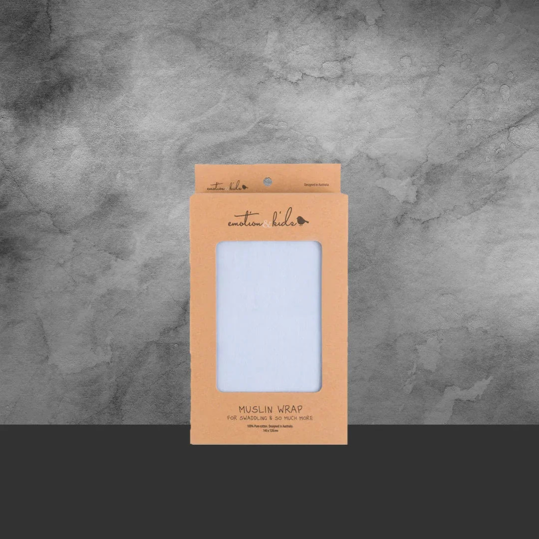 Emotion & Kids White Muslin Wrap - Tastebuds