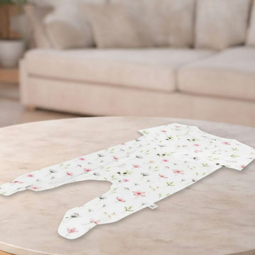 Emotion & Kids Fleur Zipped Organic Cotton Footed Outfit