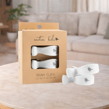 Emotion & Kids White Pram Clips