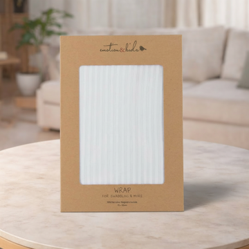 Emotion & Kids White Stripe Cotton Wrap