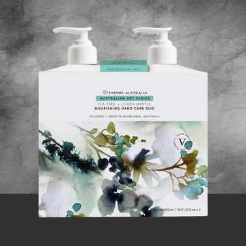 Empire Australia Art Series Tea Tree & Lemon Myrtle Hand Wash & Lotion Duo Pack 500ml - Tastebuds