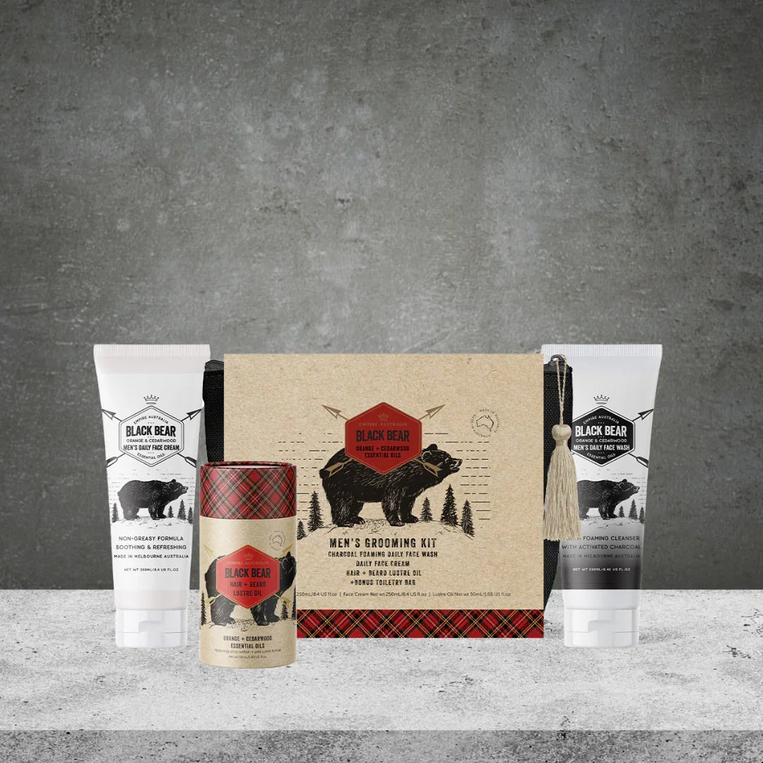 Empire Australia Black Bear Orange & Cedarwood Grooming Gift Set - Tastebuds
