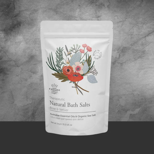 Empire Australia Therapeutic Rose & Vetiver Bathe Salt