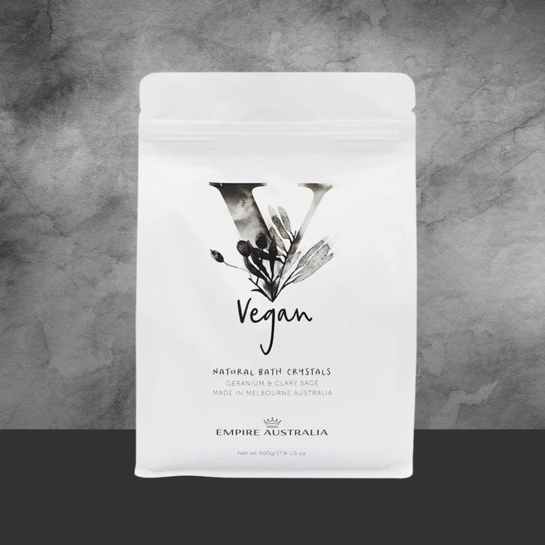 Empire Australia Vegan Geranium & Clary Bath Crystals 500g - Tastebuds