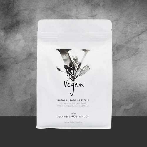 Empire Australia Vegan Geranium & Clary Bath Crystals 500g