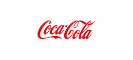 Coca-Cola logo in red on a white background