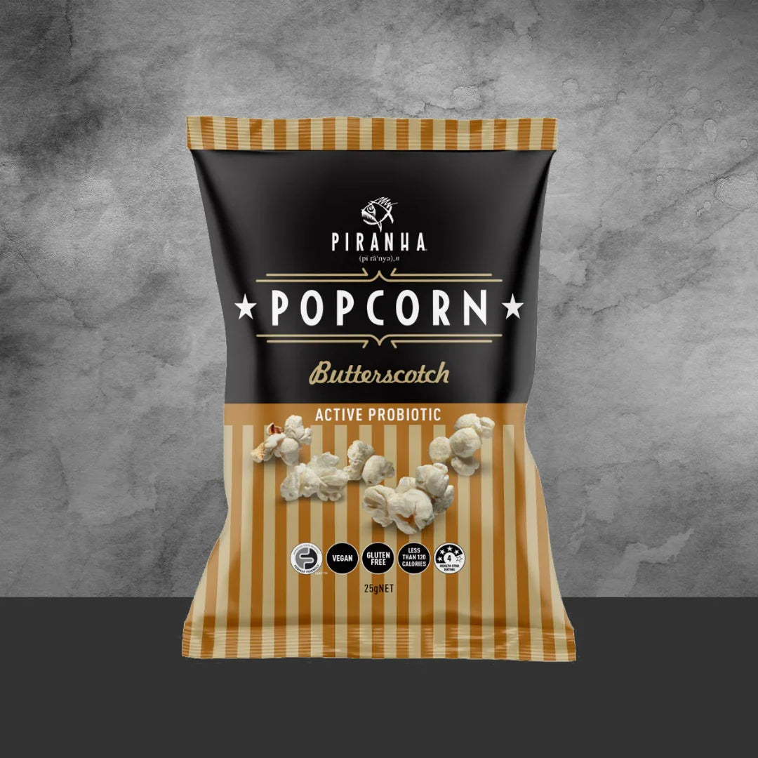Piranha Butter Scotch Popcorn 25g - Tastebuds