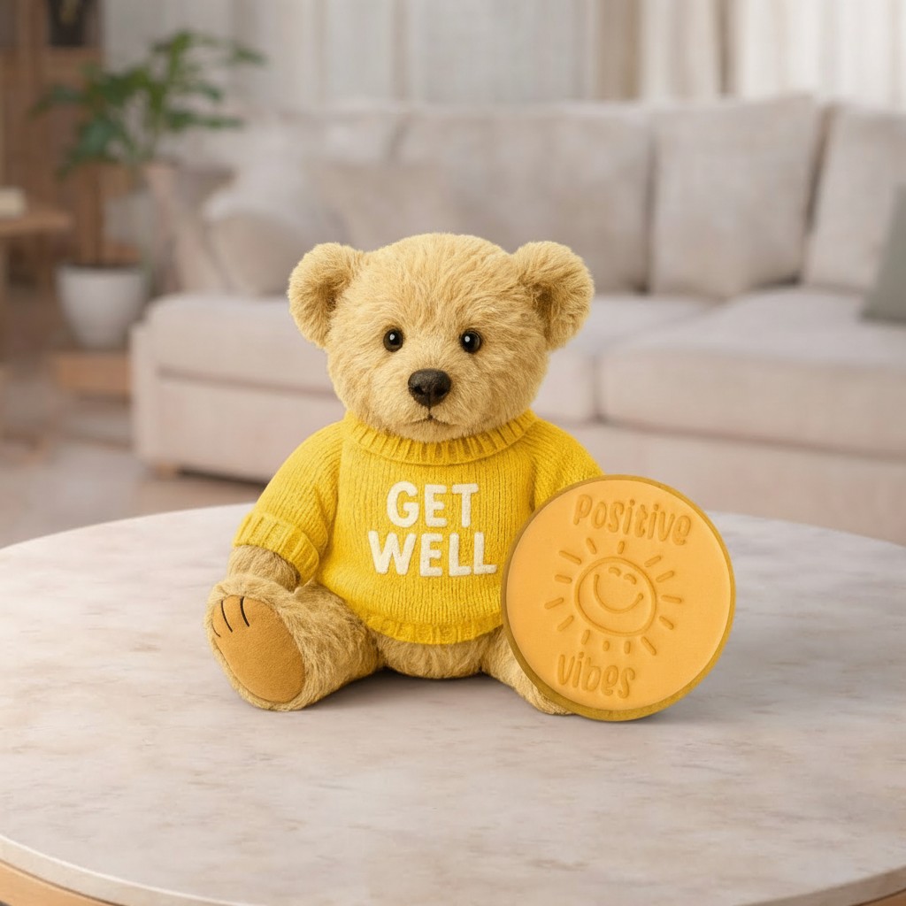 Get Well Soon Teddy & Cookie Extras Bundle