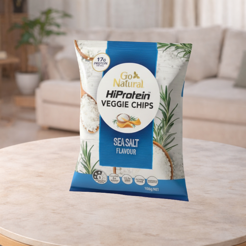 Go Natural Hiprotein Probiotic Chips Sea Salt 100g