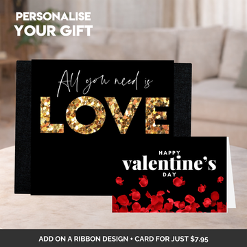 Gold Love Sleeve + Card Bundle