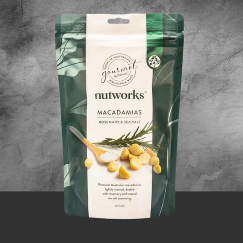 Gourmet by Nutworks Rosemary & Sea Salt Macadamias 75g