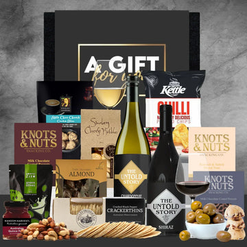 Gourmet Red & White Wine Hamper - Tastebuds