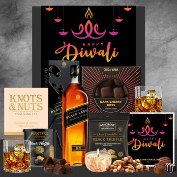 Johnnie Black Whisky Diwali Hamper - Tastebuds