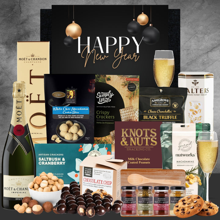 Gourmet Moet New Year Gift Hamper - Tastebuds