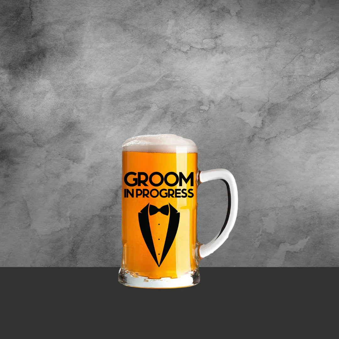 Groom in Progress Beer Stein - Tastebuds
