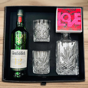 Glenfiddich Whisky Decanter Valentines Hamper - Tastebuds