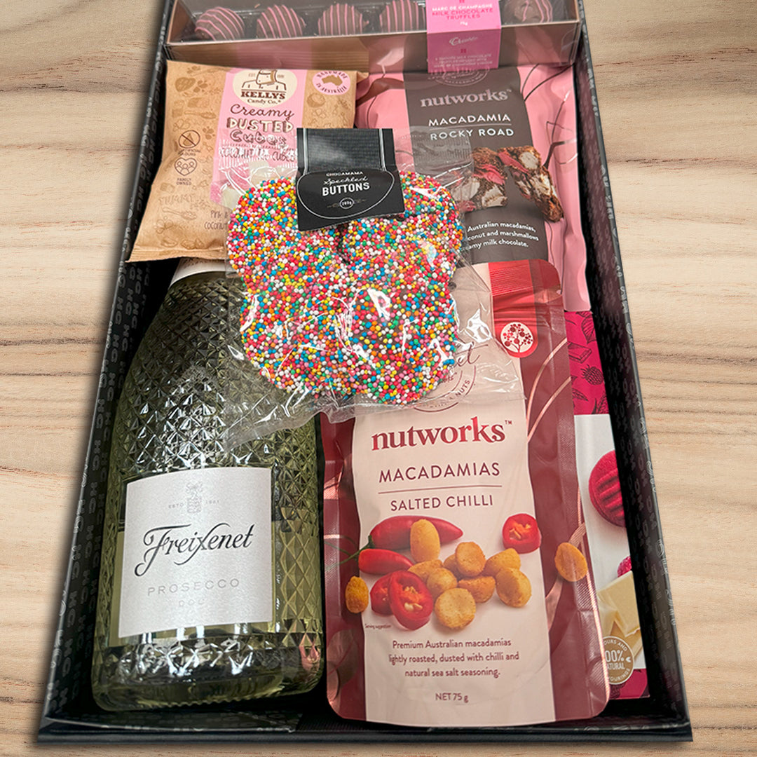 Sparkling Wine & Sweets Hamper - Tastebuds