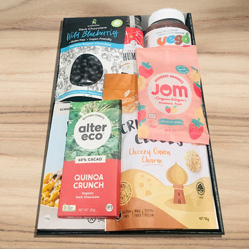 Christmas Hamper With Vegan Snacks - Tastebuds