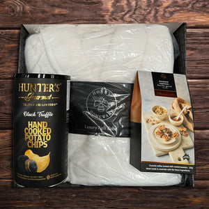 Happy 40th Plush Robe & Snacks - Tastebuds