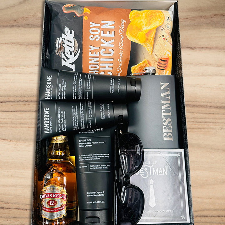 Handsome Best Man & Whisky Hamper - Tastebuds