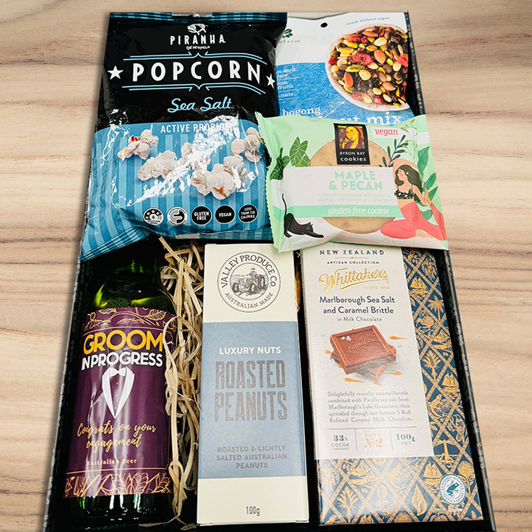 Groom in Progress Treats Hamper - Tastebuds